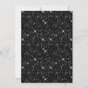 Glänzender Funkelnde Schwarze Universum Liebhaber Einladung
