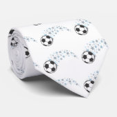 Glänzender Fußball-Stern Krawatte (Gerollt)