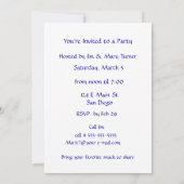 Glänzender gelber Schulbus eingeladen Einladung (Rückseite)