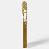 Glänzender Gold Glam Name Case-Mate iPhone Hülle (Rückseite / Links)