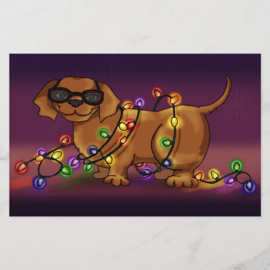 Glänzender Hund Briefpapier (Vorderseite)