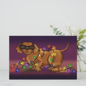 Glänzender Hund Briefpapier (Stehend Vorderseite)