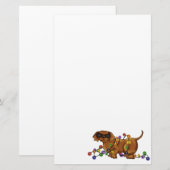 Glänzender Hund Briefpapier (Vorne/Hinten)
