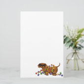 Glänzender Hund Briefpapier (Stehend Vorderseite)