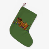 Glänzender Hund Kleiner Weihnachtsstrumpf (Vorderansicht (hängend))