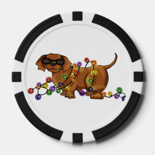 Glänzender Hund Pokerchips