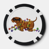 Glänzender Hund Pokerchips (Rückseite)
