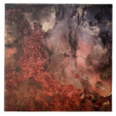 Glänzender kupferner fliese (Vorderseite)