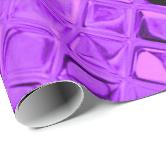 Glänzender metallischer Amethyst lila Geschenkpapier (Rolleneckpunkt)