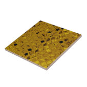 Glänzender metallischer Girly gelbes Golddiamant Fliese (Seite)