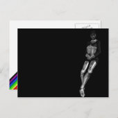 glänzender Ritter Postkarte (Vorne/Hinten)