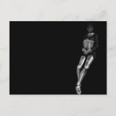 glänzender Ritter Postkarte (Vorderseite)