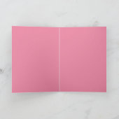 Glänzender rosa Flamingo Strand Weihnachten (Innenseite)