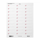 Glänzender rosa Flamingo Strand Weihnachten (Vorne)