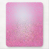 Glänzender rosa Gepardendruck Mousepad (Vorne)