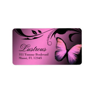 Glänzender Rosa-Schellfisch-Aufkleber des Adressaufkleber