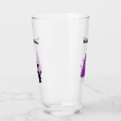 Glänzender Rosa Silberner Weihnachtsbaum Schwarze Glas (Links)