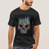 glänzender Schädel T-Shirt (Vorderseite)