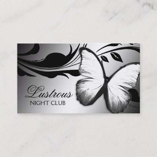 Glanzender Schmetterling 311 Schwarz Weiss Visitenkarte Zazzle De