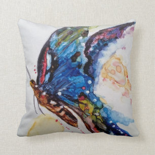 Glänzender Schmetterling Kissen