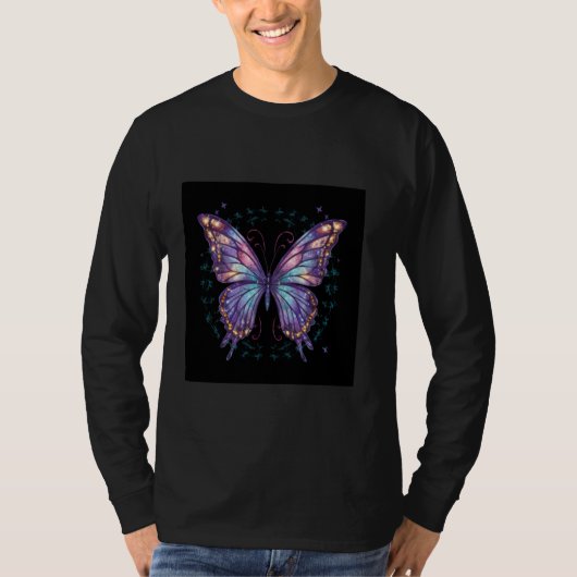 Glänzender Schmetterling T-Shirt (Vorderseite)