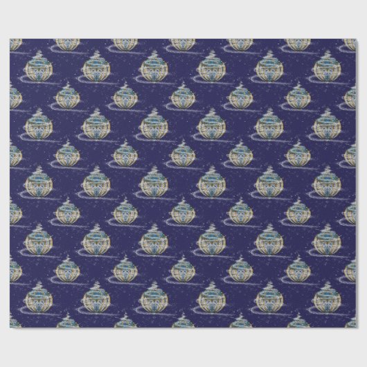 Glänzender Schmuck Geschenkpapier (Flach)
