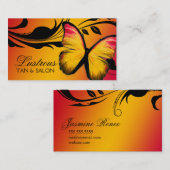 Glänzender Sonnenuntergang des Schmetterlings-311 Visitenkarte (Vorne/Hinten)