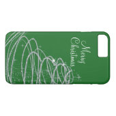 Glänzender Weihnachtsbaum Case-Mate iPhone Hülle (Rückseite (Horizontal))