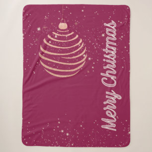 Glänzender Weihnachtsbaumschmuck Sherpadecke
