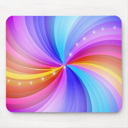 Glänzender Wirbel der Farbe Mousepad (Vorne)