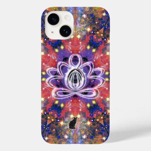 Glänzender Zen-Lotus Case-Mate iPhone Hülle (Rückseite)