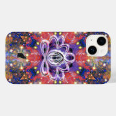 Glänzender Zen-Lotus Case-Mate iPhone Hülle (Rückseite (Horizontal))
