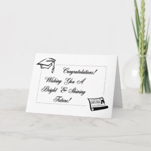 Glänzender zukünftiger Absolvent Karte