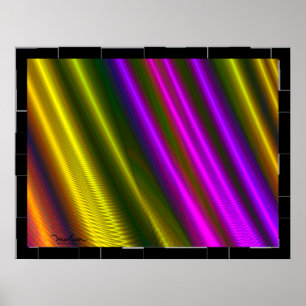 Glänzendes bewegliches Metall Rolls Poster