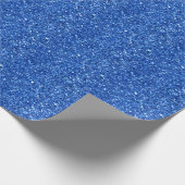 Glänzendes blaues Hintergrundmuster Geschenkpapier (Ecke)