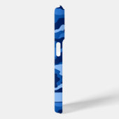 Glänzendes blaues Tarnmuster personalisiert Case-Mate iPhone Hülle (Rückseite / Rechts)