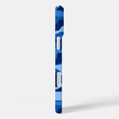 Glänzendes blaues Tarnmuster personalisiert Case-Mate iPhone Hülle (Rückseite / Rechts)