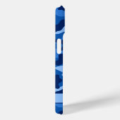 Glänzendes blaues Tarnmuster Personalisiert Case-Mate iPhone Hülle (Rückseite / Rechts)