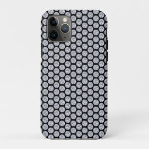 Glänzendes Diamantmuster auf Schwarz Case-Mate iPhone Hülle