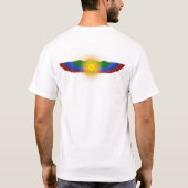 GLÄNZENDES FLIEGEN-DISC T-Shirt (Rückseite)