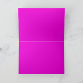 Glänzendes Fuchsia-Einhorn-Glitter-Pegasus Karte (Innenseite)