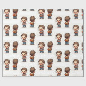 Glänzendes Geschenkpapier April-Schcherztag Angelj (Flach)