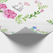Glänzendes Geschenkpapier Elefant (Ecke)