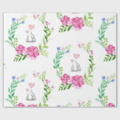Glänzendes Geschenkpapier Elefant (Flach)