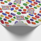 Glänzendes Geschenkpapier Farben (Ecke)