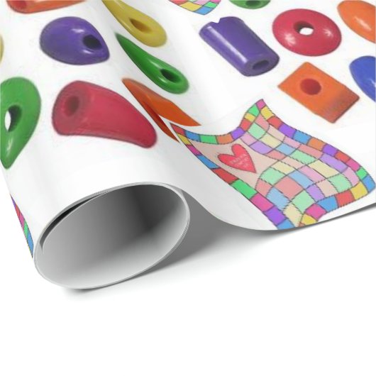 Glänzendes Geschenkpapier Farben (Rolleneckpunkt)