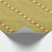 Glänzendes Geschenkpapier Gold (Ecke)