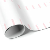 Glänzendes Geschenkpapier Rosa & Weiß gestreift (Rolleneckpunkt)