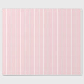 Glänzendes Geschenkpapier Rosa & Weiß gestreift (Flach)