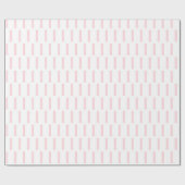 Glänzendes Geschenkpapier Rosa & Weiß gestreift (Flach)